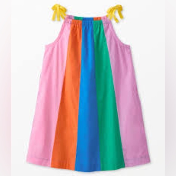 Hanna Andersson Other - Hanna Andersson Rainbow Color Block Dress Multicolored Size 4